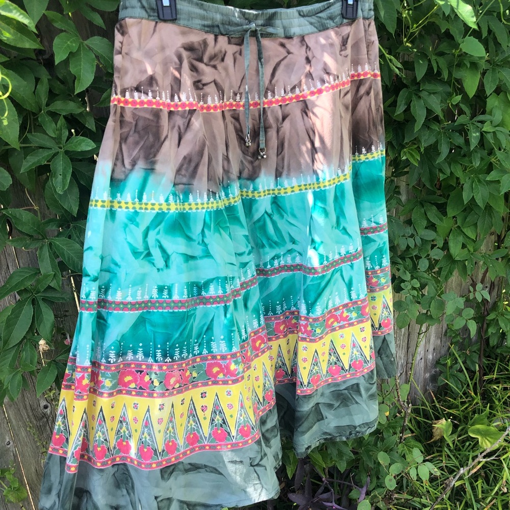 Vtg Fun Bohemian Skirt - Picture 7 of 15